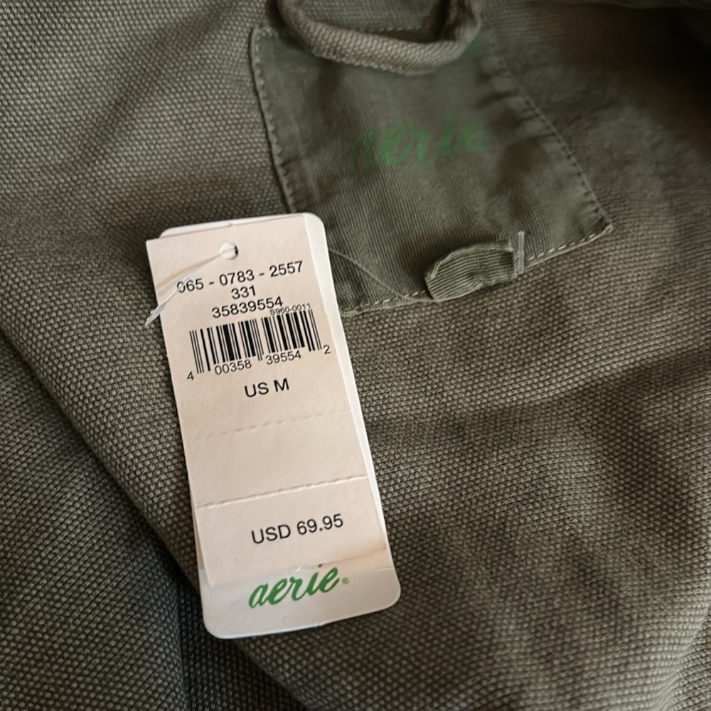 NWT Aerie Oversized Button Down Shacket - Picture 8 of 10